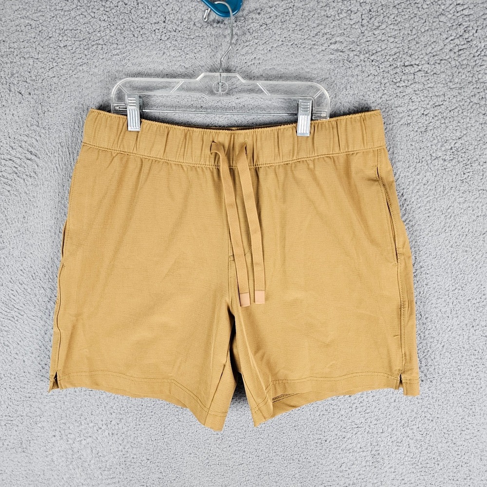 UpWest Jogger Shorts Mens Medium Brown Stretch Regular Drawstring‎ Waist 10723